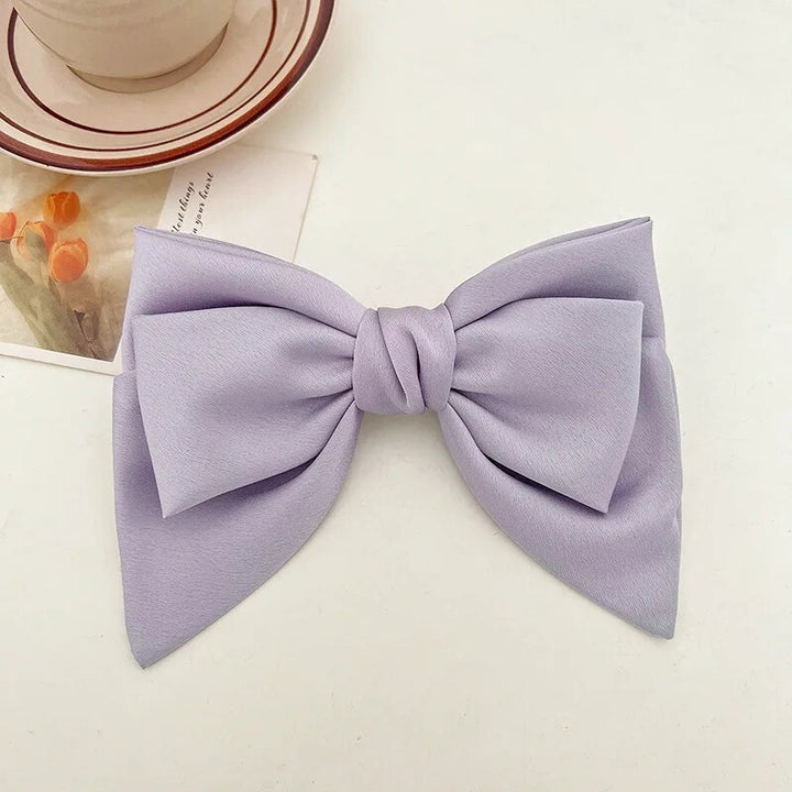 Fashionable Satin Bow Hairpin Hairclip