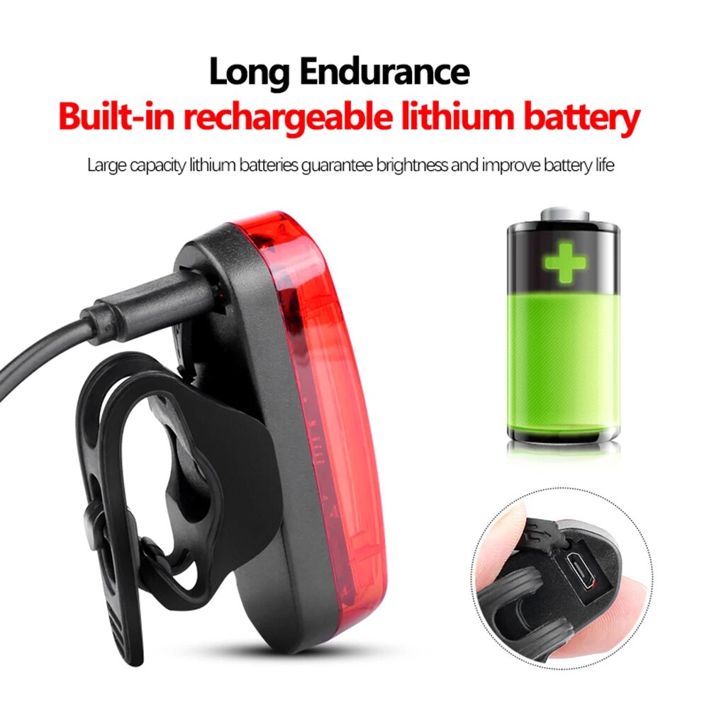 Ultra-Bright USB Rechargeable Bike Tail Light