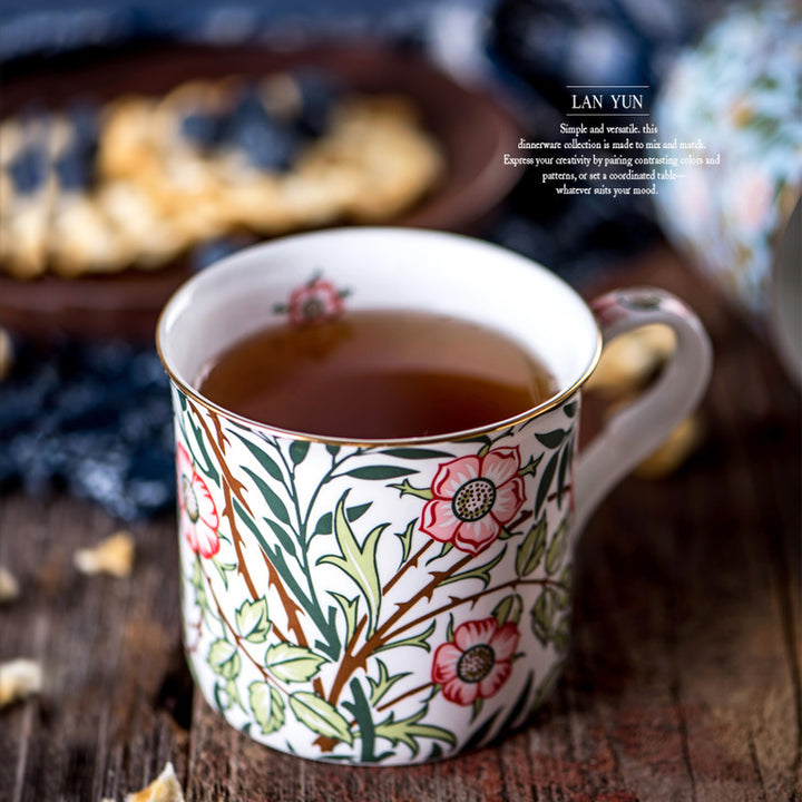 European Blue And White Mug