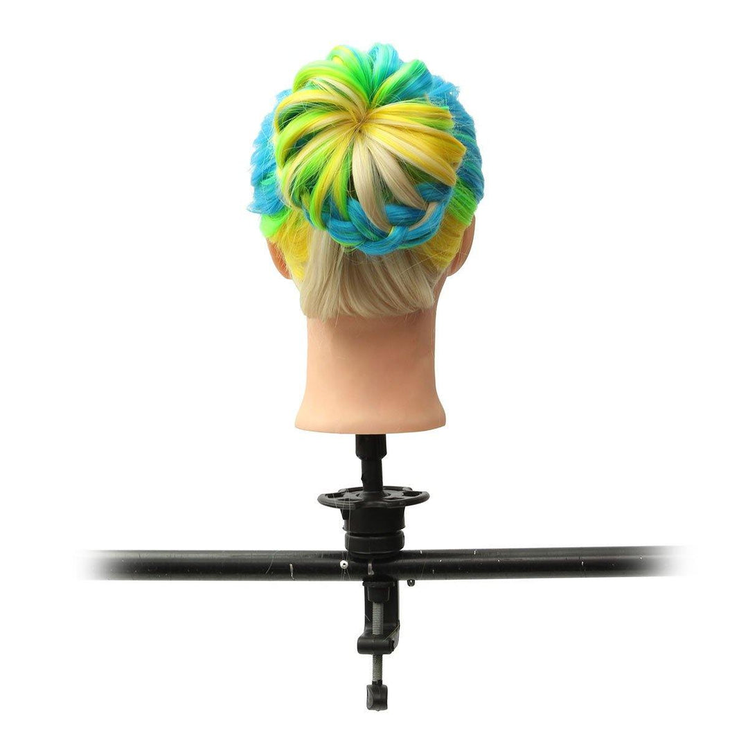 8 Colors Salon Hairdressing Braiding Practice Mannequin Hair Training Head Models With Clamp Holder - MRSLM