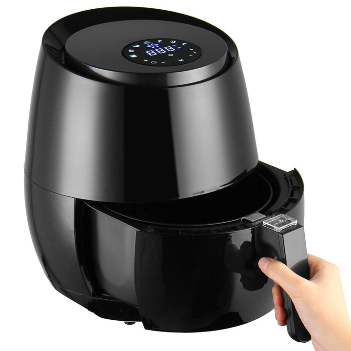 1400W 5.2L Multi-Purpose Eletric Deep Air Fryer Temperature Control Oil Free LCD Touch Screen - MRSLM