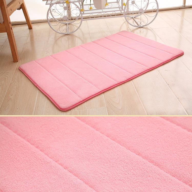 Honana WX-336 New Thickened Coral Velvet Memory Foam Slow Rising Rug Bathroom Mat Soft Non-slip Plush Floor Carpet - MRSLM