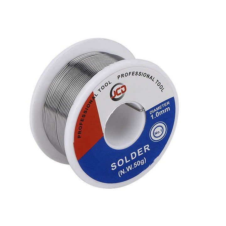 JCD 50G Solder Wire 60/40 FLUX 2.0% 0.6/0.8/1.0/1.2/1.5MM Tin Lead Tin Wire Melt Rosin Core Solder Soldering Wire Roll - MRSLM