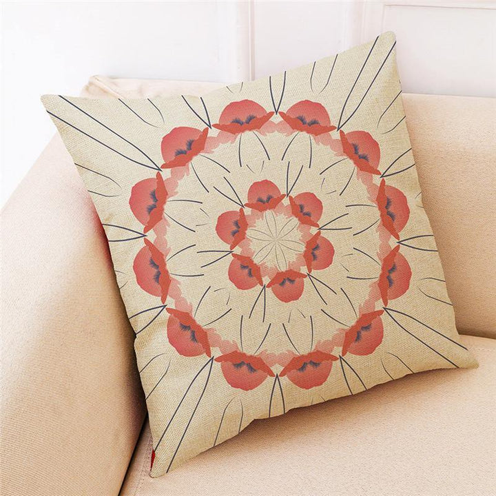 Linen Pillowcase Square Sofa Car Decoration Cushion Cover Pillow Case - MRSLM