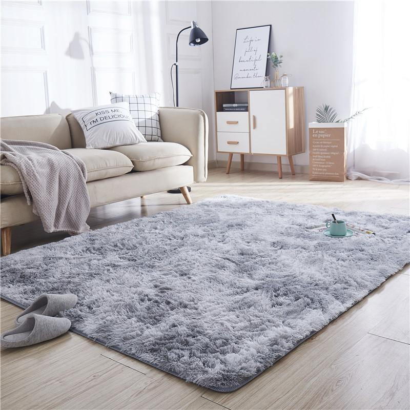 Hongshen Carpet Plush Tie Dye Rug for Living Room Sofa Coffee Table Bay Window Mat - MRSLM