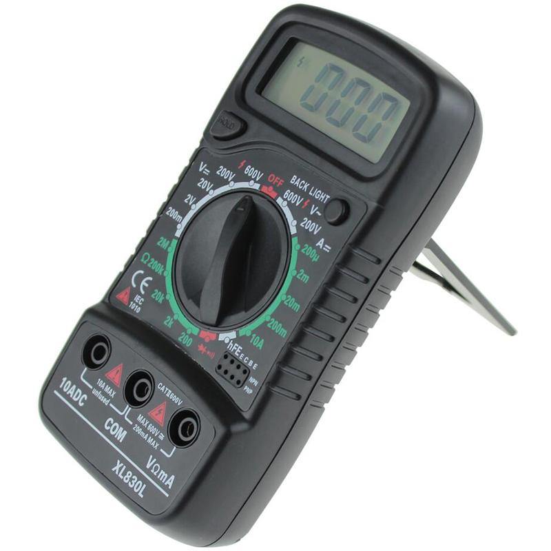 ANENG XL830L Digital LCD Multimeter Voltmeter Ammeter AC/DC/OHM Volt Current Tester - MRSLM