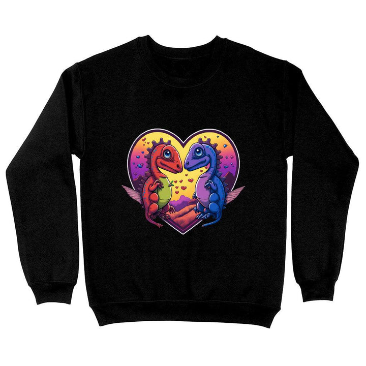 Dinosaurs in Love Sweatshirt - Art Crewneck Sweatshirt - Unique Sweatshirt - MRSLM