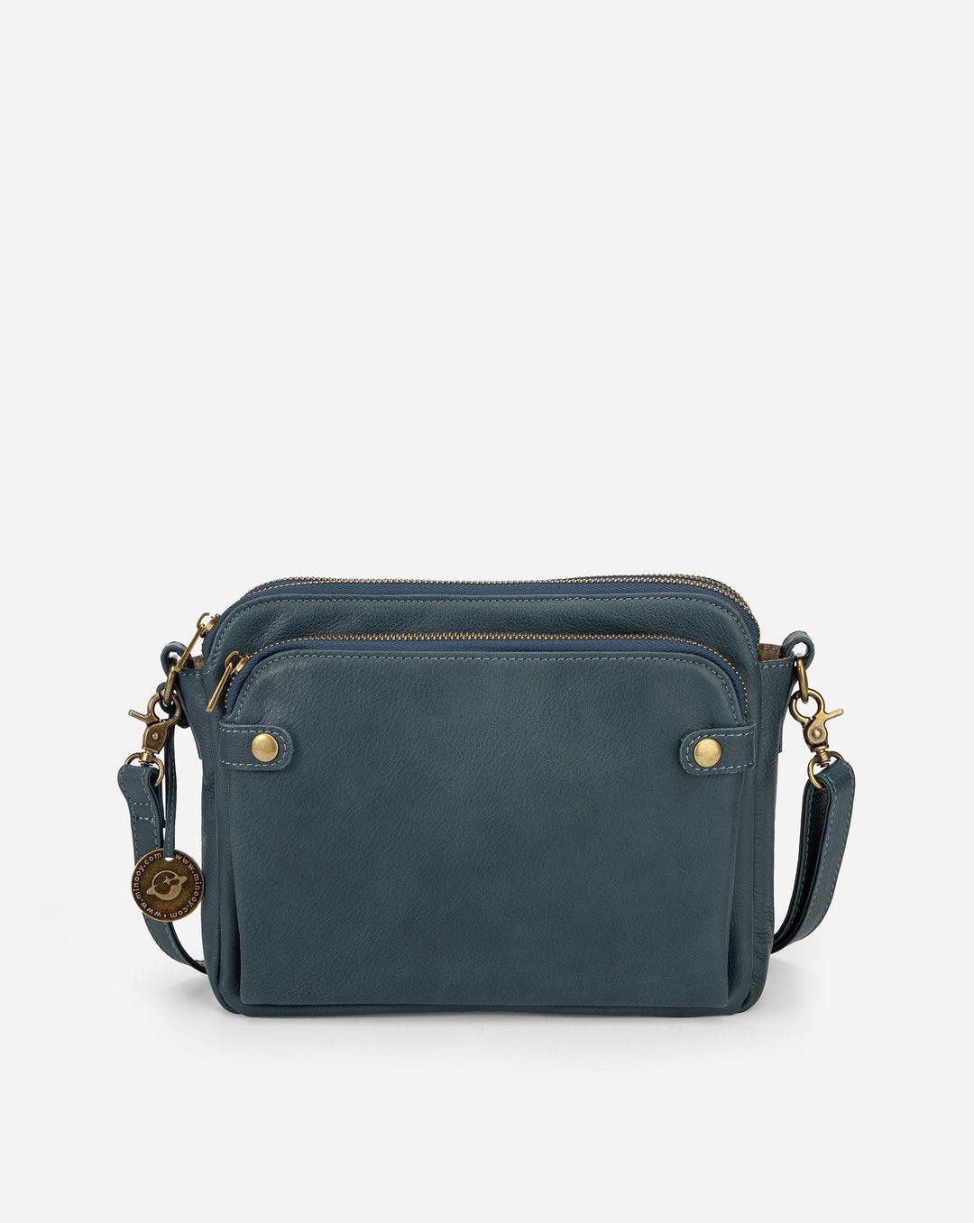 Three-layer Leather Crossbody Bag - MRSLM