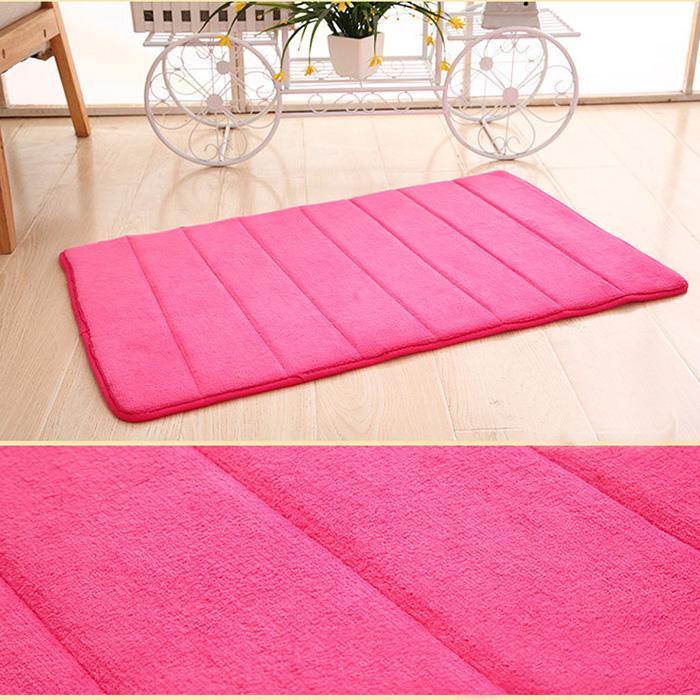 Honana WX-336 New Thickened Coral Velvet Memory Foam Slow Rising Rug Bathroom Mat Soft Non-slip Plush Floor Carpet - MRSLM