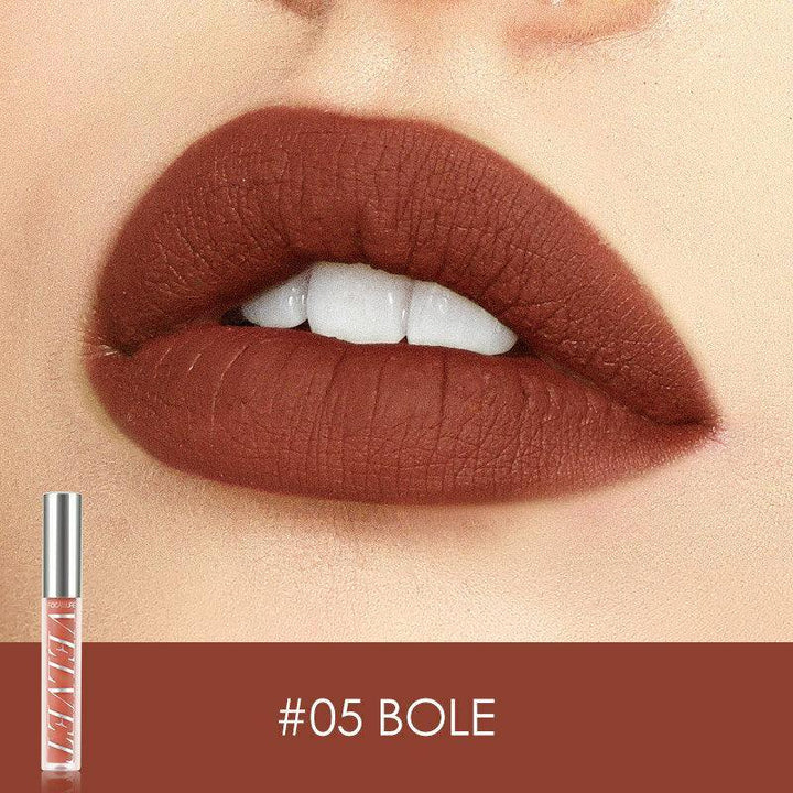 FOCALLURE 10 Colors Velvet Matte Lip Glaze Waterproof Non-Marking Lip Gloss Cosmetic - MRSLM