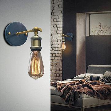 E27 Retro Metal Sconces Light Edison Vintage Wall Lamp Holder Fixture Lampshade AC110-220V - MRSLM