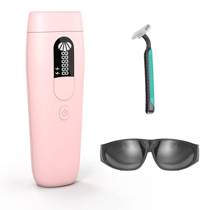 999999 Flash 2 in 1 IPL Laser Epilator Ice Feeling Painless Hair Remover with Glasses Shaver - MRSLM