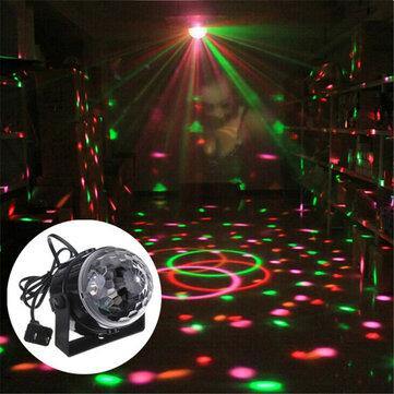 5W RGB LED Stage Light Disco Party Lights DJ Ball Indoor Сolored Dance Bulb Lamp UK Plug - MRSLM