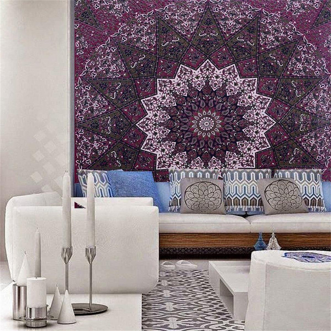 Indian Star Tapestry Hippie Mandala Psychedelic Print Wall Hanging Tapestry Photographic Cloth Art Home Decor For Decorations - MRSLM