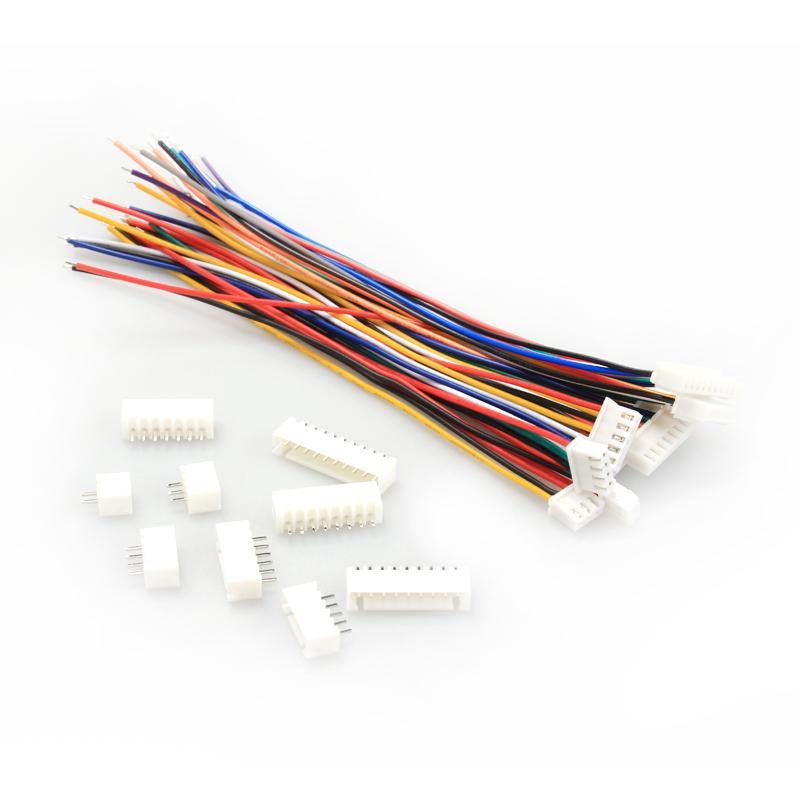 10Pcs DIY Mini Micro JST XH2.54mm 2PIN/3PIN/4PIN/5PIN/6PIN Connector Terminal Plug with Cable Wire 24AWG 15cm for RC Model Battery Receiver - MRSLM