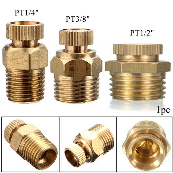 PT 1/2 3/8 1/4 Inch Brass Drain Valve Air Compressor Male Threaded Water Drain Valve - MRSLM