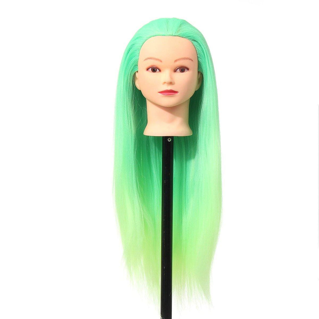 27'' Colorful Mannequin Head Hair Hairdressing Practice Training Salon + Clamp - MRSLM