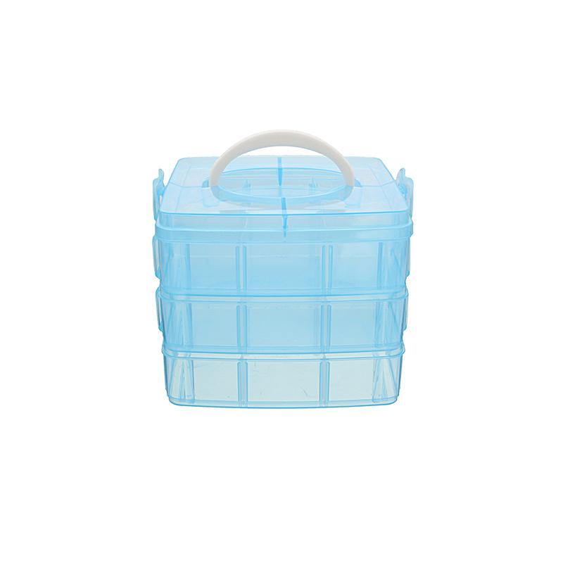 Clear Storage Box Case Plastic Container Organizer for Jewelry Bead - MRSLM