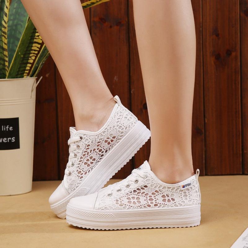 Lace mesh single shoes - MRSLM