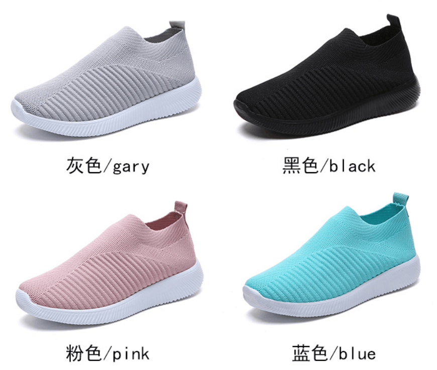 2021 winter new casual knitted socks shoes flat sports shoes - MRSLM