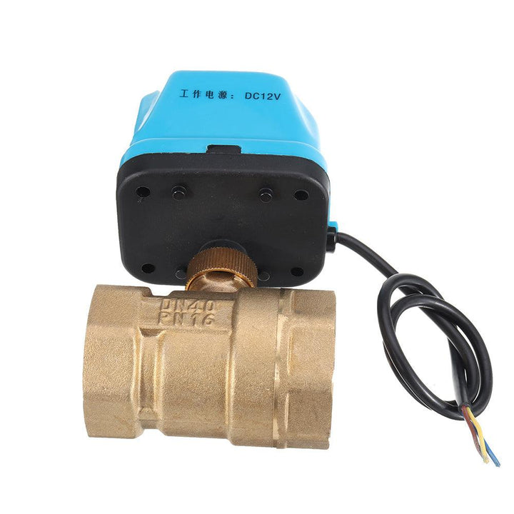 TMOK TK260 DC 12V 1/2" 3/4" 1" 1-1/4" Motorized Electric Brass Ball Valves 3 Wire Full Port Valve - MRSLM