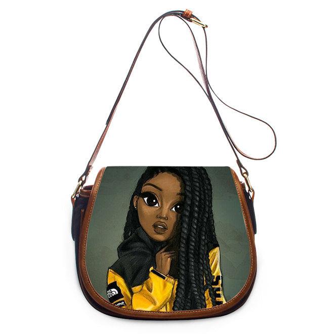 African Pu women's One Shoulder Messenger Bag - MRSLM