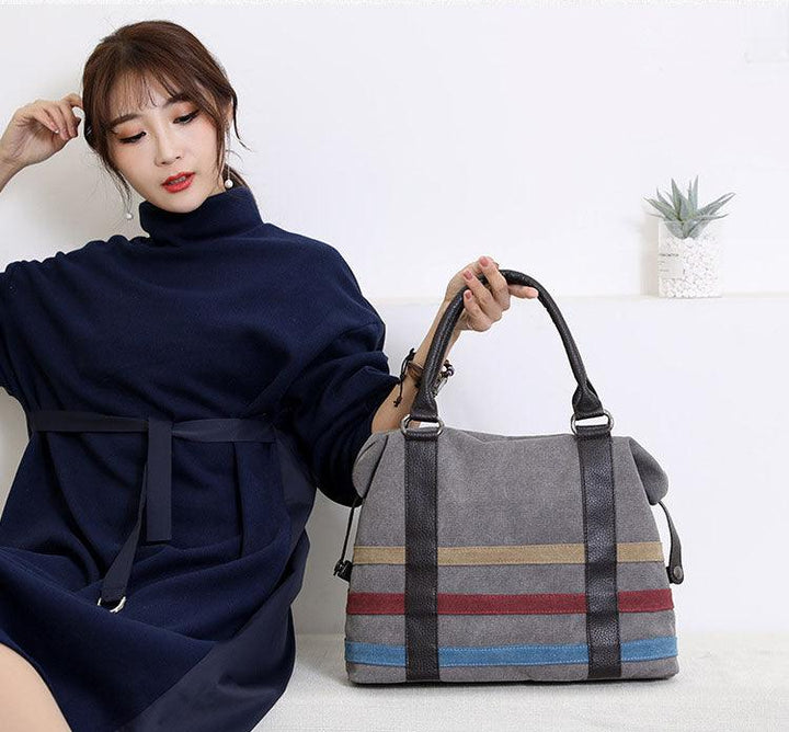 New Bags for women canvas bag casual luxury handbags women bags designer Boston Bags Ladies Weekend Handbags Large Shopping - MRSLM