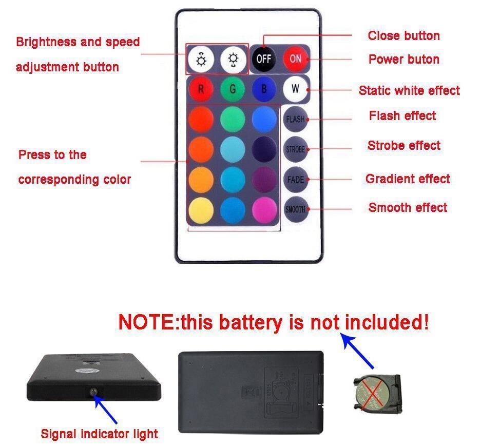 Color Changing LED Strip with Remote Control - MRSLM