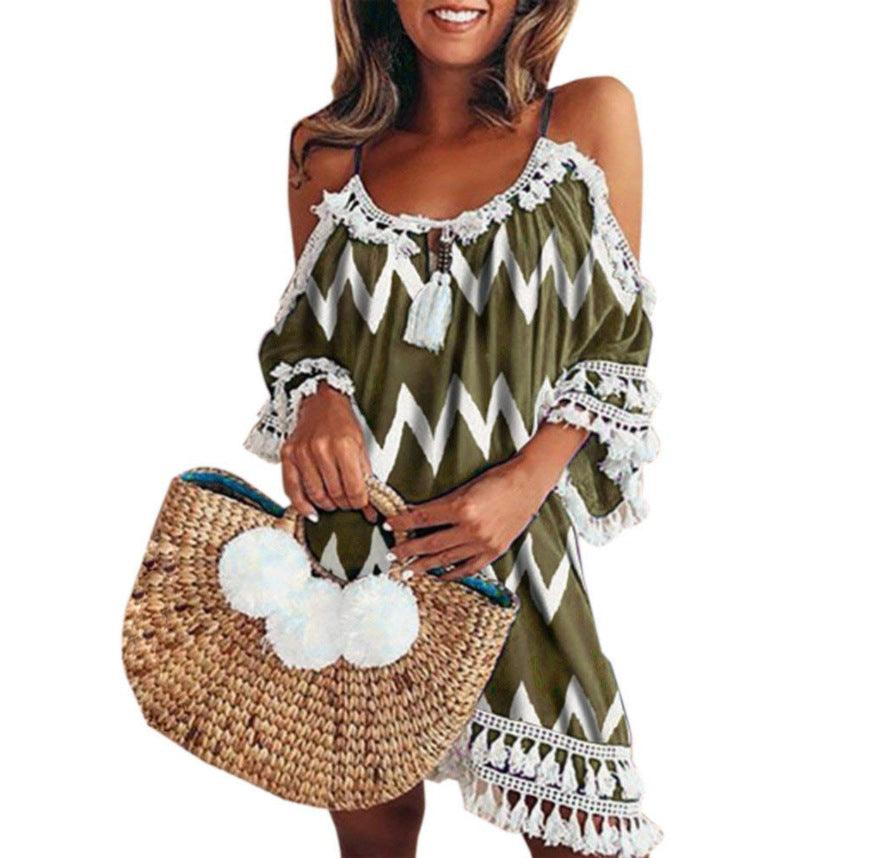 Bohemian print jumpsuit skirt - MRSLM