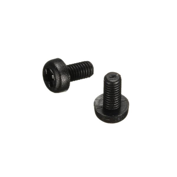 Suleve™ M4NR1 50pcs M4 Black Nylon Round Phillips Screw Bolts 6/15/20mm - MRSLM