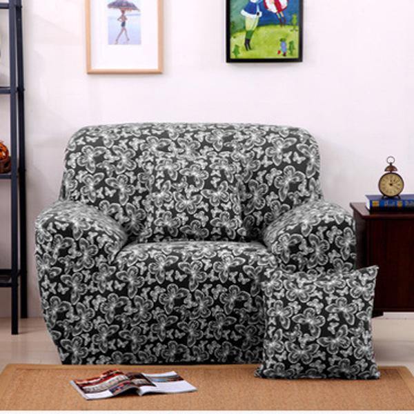 Creative Chair Covers Seater Textile Spandex Strench Flexible Printed Elastic Sofa Couch Cover Furniture Protector With Two Pillow Cases - MRSLM