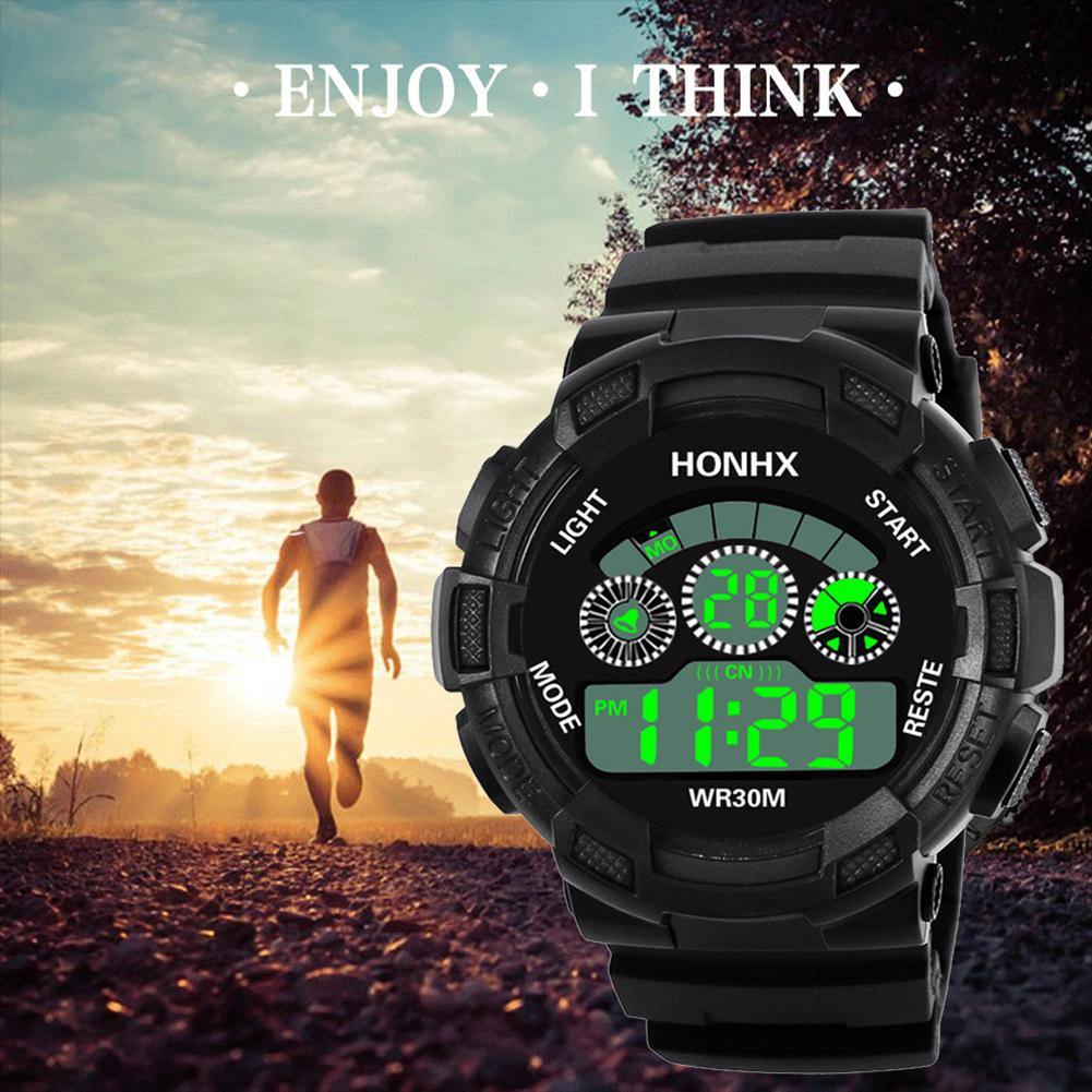 Fashion Camouflage Sports Backlight Alarm Date Week Digital Wrist Watch for Men - MRSLM