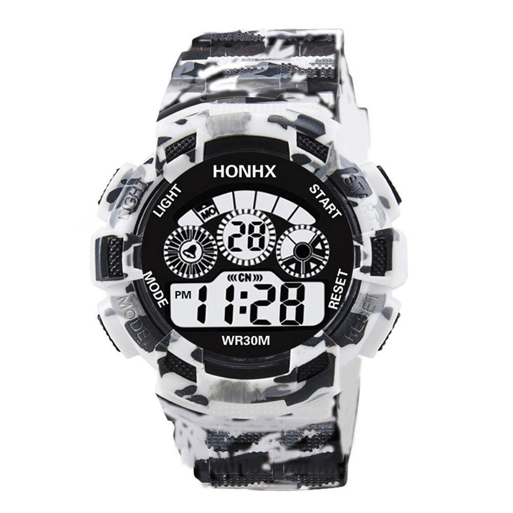 Fashion Camouflage Sports Backlight Alarm Date Week Digital Wrist Watch for Men - MRSLM