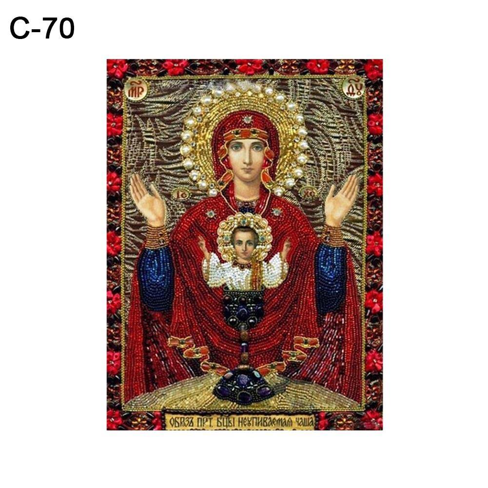 5D Holy Mother Pattern Diamond Painting Frameless Wall Art Hanging Home Decor - MRSLM