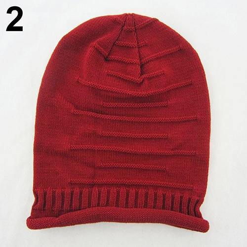 Women Men Knitted Winter Warm Ski Crochet Slouch Beanie Hat Casual Hip Hop Cap - MRSLM