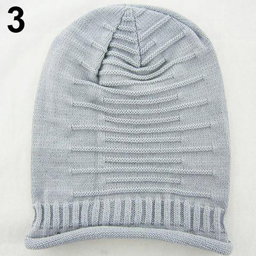 Women Men Knitted Winter Warm Ski Crochet Slouch Beanie Hat Casual Hip Hop Cap - MRSLM