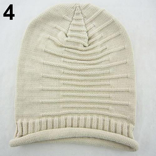 Women Men Knitted Winter Warm Ski Crochet Slouch Beanie Hat Casual Hip Hop Cap - MRSLM