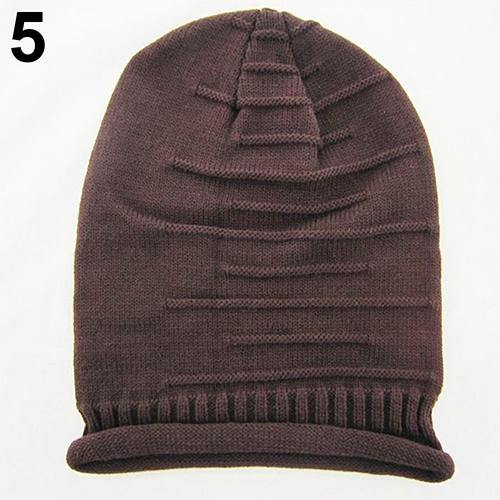 Women Men Knitted Winter Warm Ski Crochet Slouch Beanie Hat Casual Hip Hop Cap - MRSLM