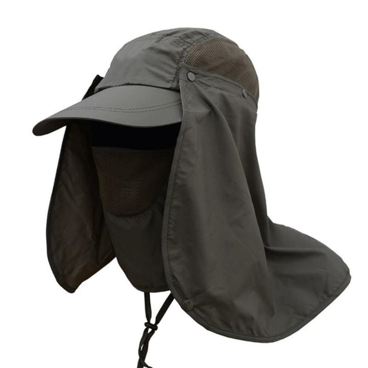 Hiking Fishing Hat Outdoors Sports Sun Resistant Neck Face Wide Brim Flap Cap - MRSLM