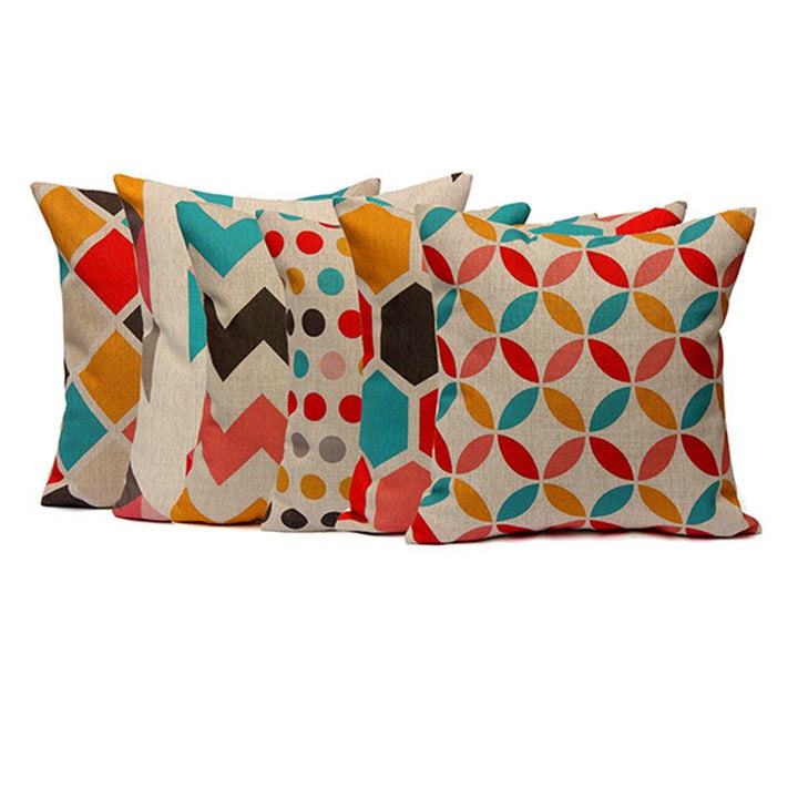 Geometric Abstract Printed Cushion Cover Sofa Bed Pillow Case Pillow Cover - MRSLM