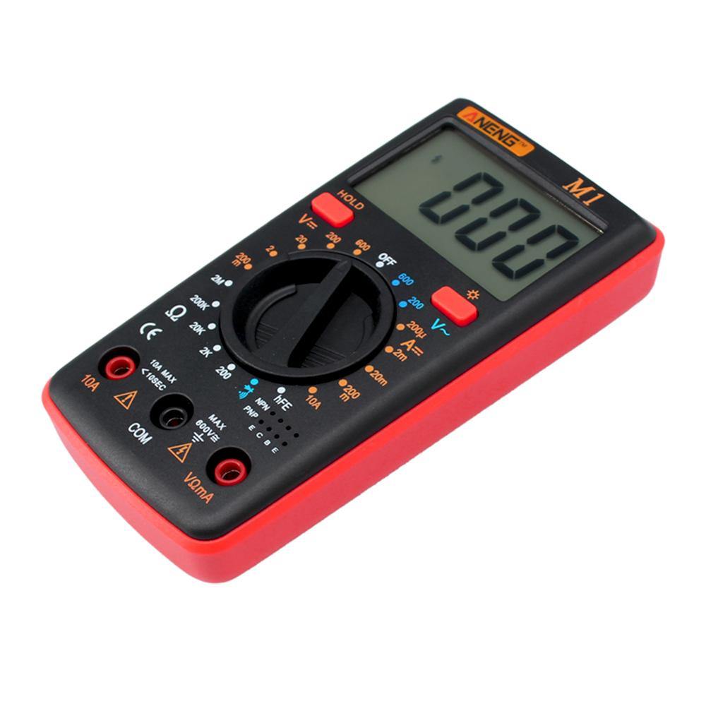 ANENG M1 Handheld Digital Multimeter AC/DC Voltage Current Resistance Transistor Continuity Test Overload Protection - MRSLM