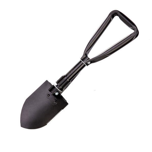 Deli 3 in 1 Multifunctional Camping Folding Shovel Carbon Steel Garden Hiking Outdoor Activity Tool - MRSLM