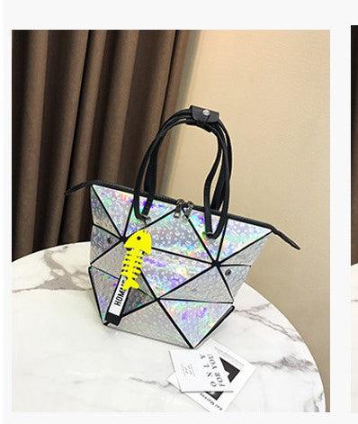 New wave high-grade bag oceanic laser single shoulder large capacity class handbag - MRSLM