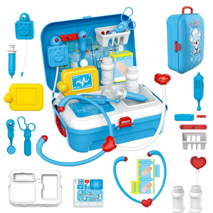 17PCS Children Pretend Play Doctor Toy Set (Medical backpack) - MRSLM