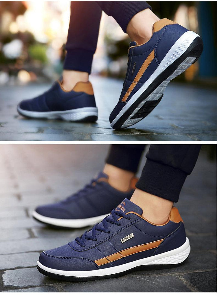 Casual Shoe Italian Breathable Leisure Male Sneakers Non-slip Footwear Men Vulcanized Shoes - MRSLM