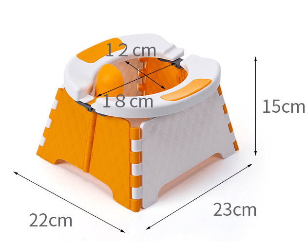 Baby Potty Training Seat Kids Toddler Outdoor Portable Folding Toilet Urinal Pot - MRSLM