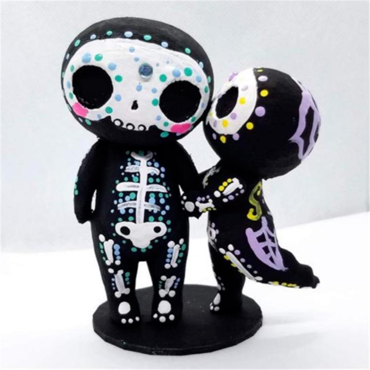 Sugar Skull Couple Figurine Cute Decoration - MRSLM