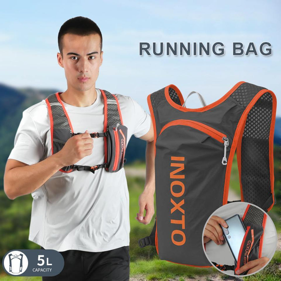 Climbing Backpack Rucksack Running Bag 5L Lightweight Outdoor Hydration Vest Pack Hiking Cycling Sport Bags - MRSLM