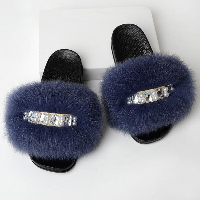 Fashion Simple Ladies Wool Slippers - MRSLM