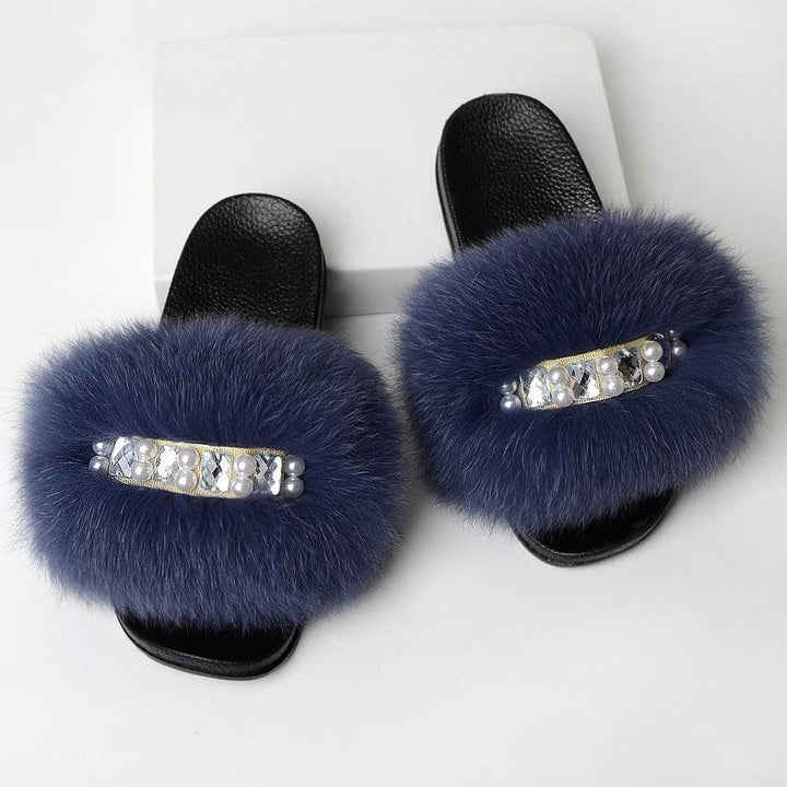 Fashion Simple Ladies Wool Slippers - MRSLM